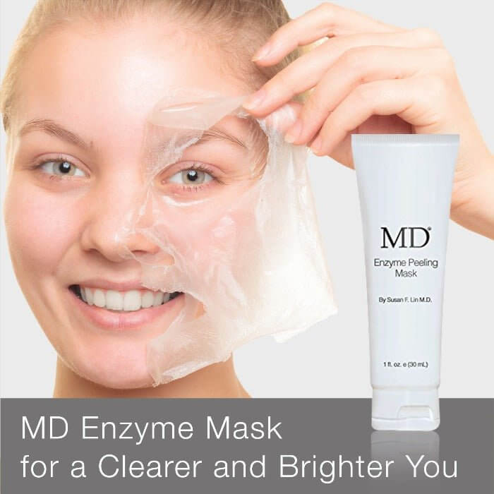 MD® Enzyme Peeling Mask for Deep Cleaning - 5 Weekly Usage Per Tube - 1 fl oz e/ 30ml - MD