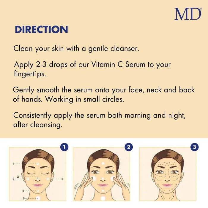 MD Factor Vitamin C Face Serum - Anti-Aging Face Serum with Vitamin C - 1 fl oz e/ 30ml - MD