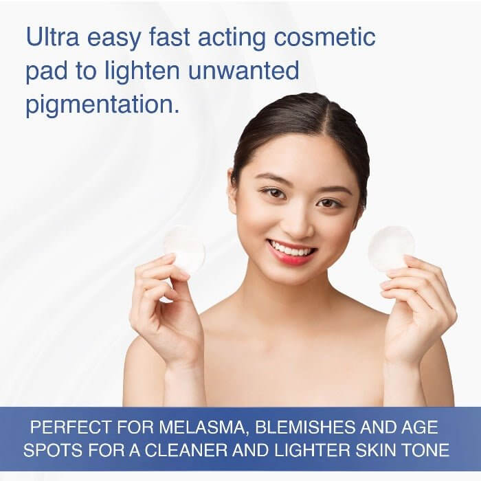 MD Ultimate White Pad for fast, easy application on face, neck, underarms, and areas with melasma or dark spots