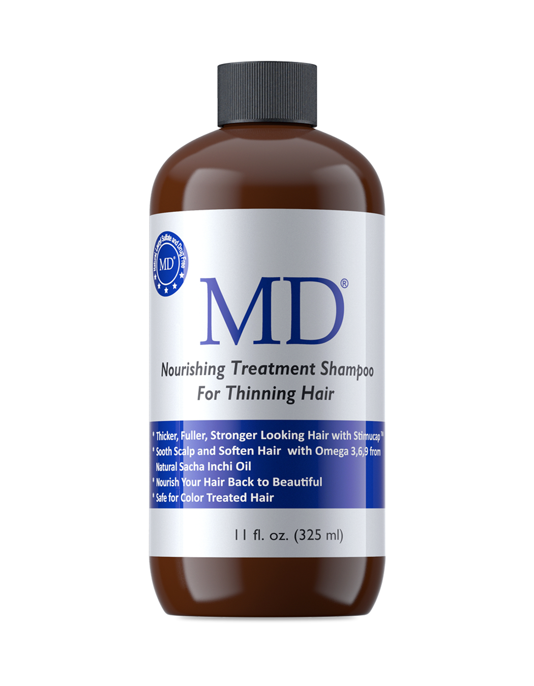 MD Hair™ Revitalizing Treatment Shampoo — sulfate-conscious daily cleanser with panthenol pro-vitamin B5 and StimuCap® peptides for hair resilience, by Dr. Susan Lin, M.D.