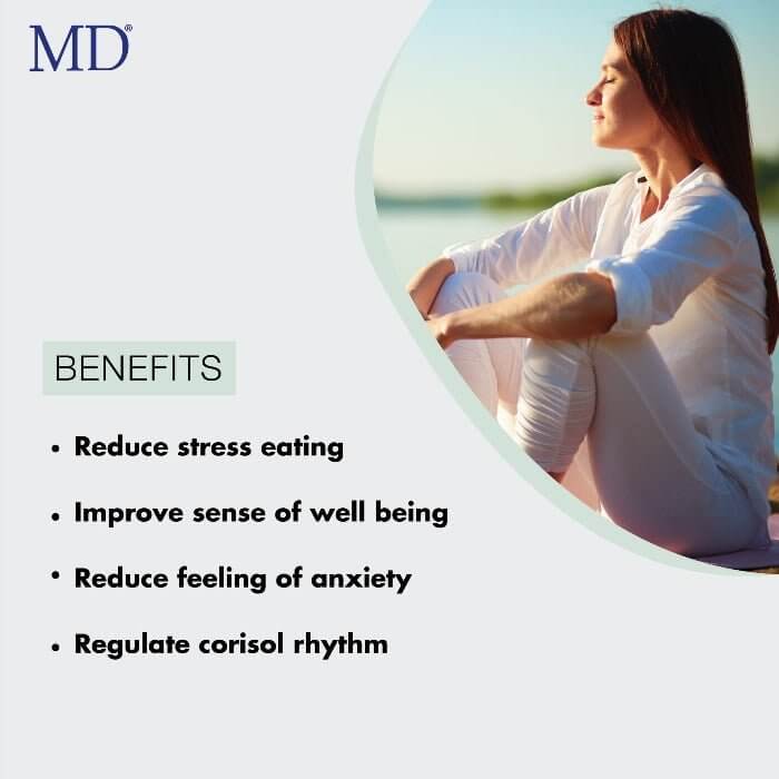 MD Adrenal Pro benefits: reduce stress eating, regulate cortisol rhythm, improve mood, and ease anxiety naturally