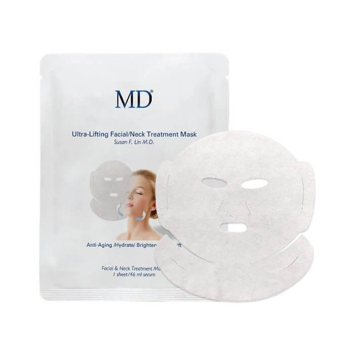 MD® Ultra Lifting Mask – Firming face and neck sheet mask from MD Skin, shown with product packaging (46ml)